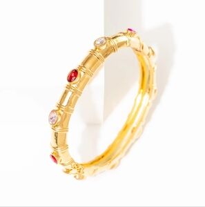 Frasier Sterling Kensington Bracelet in Multi Pink Colors Stones New